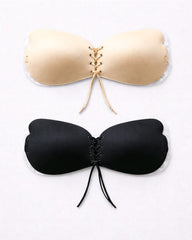 Lace-Up Adhesive Bra