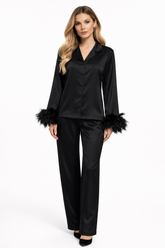 Feather Satin Set