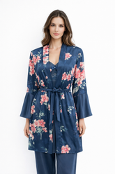 Floral Satin Ensemble