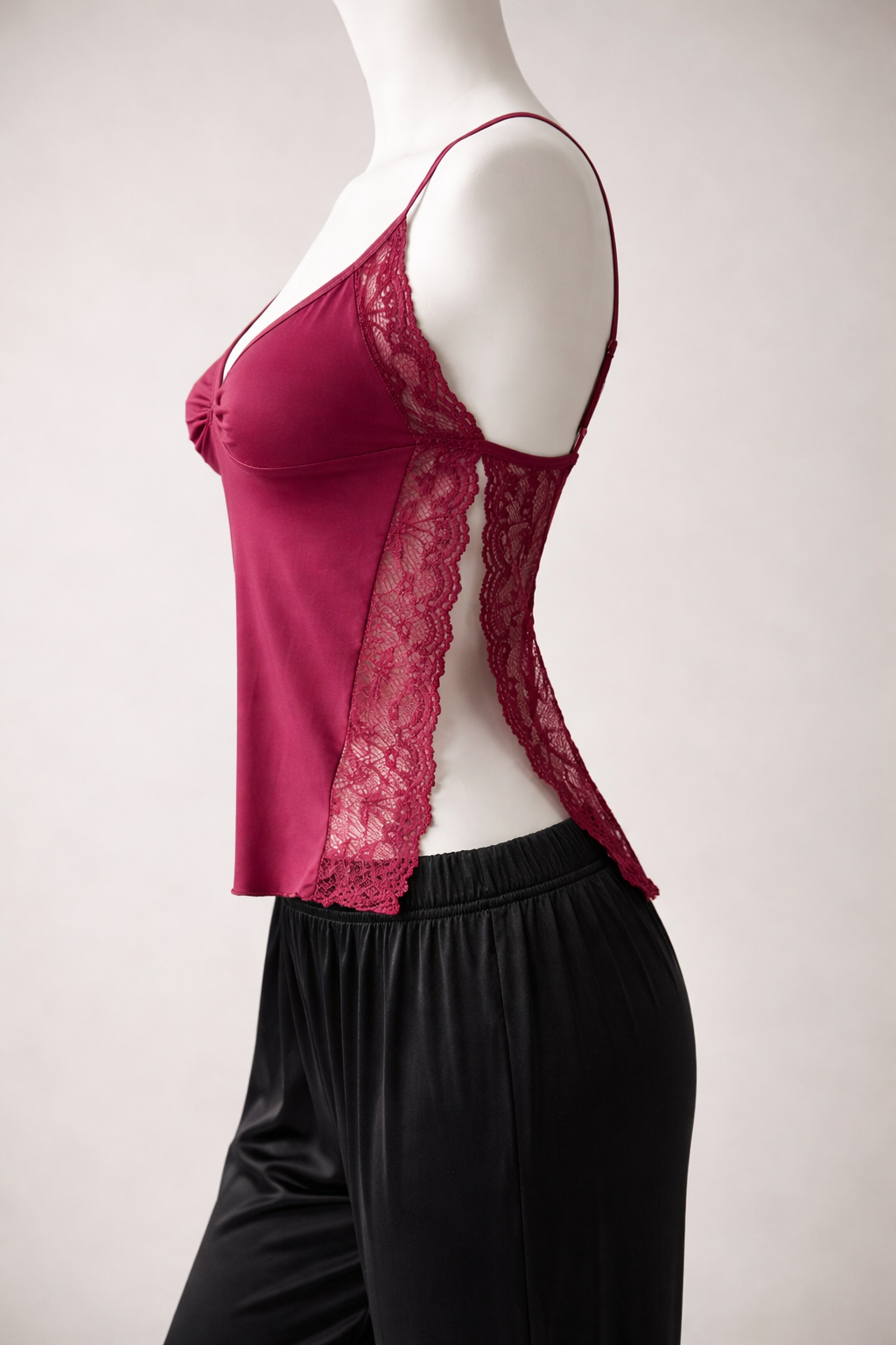 Lace whisper Satin Set