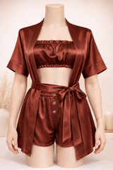 3Pcs Satin Set