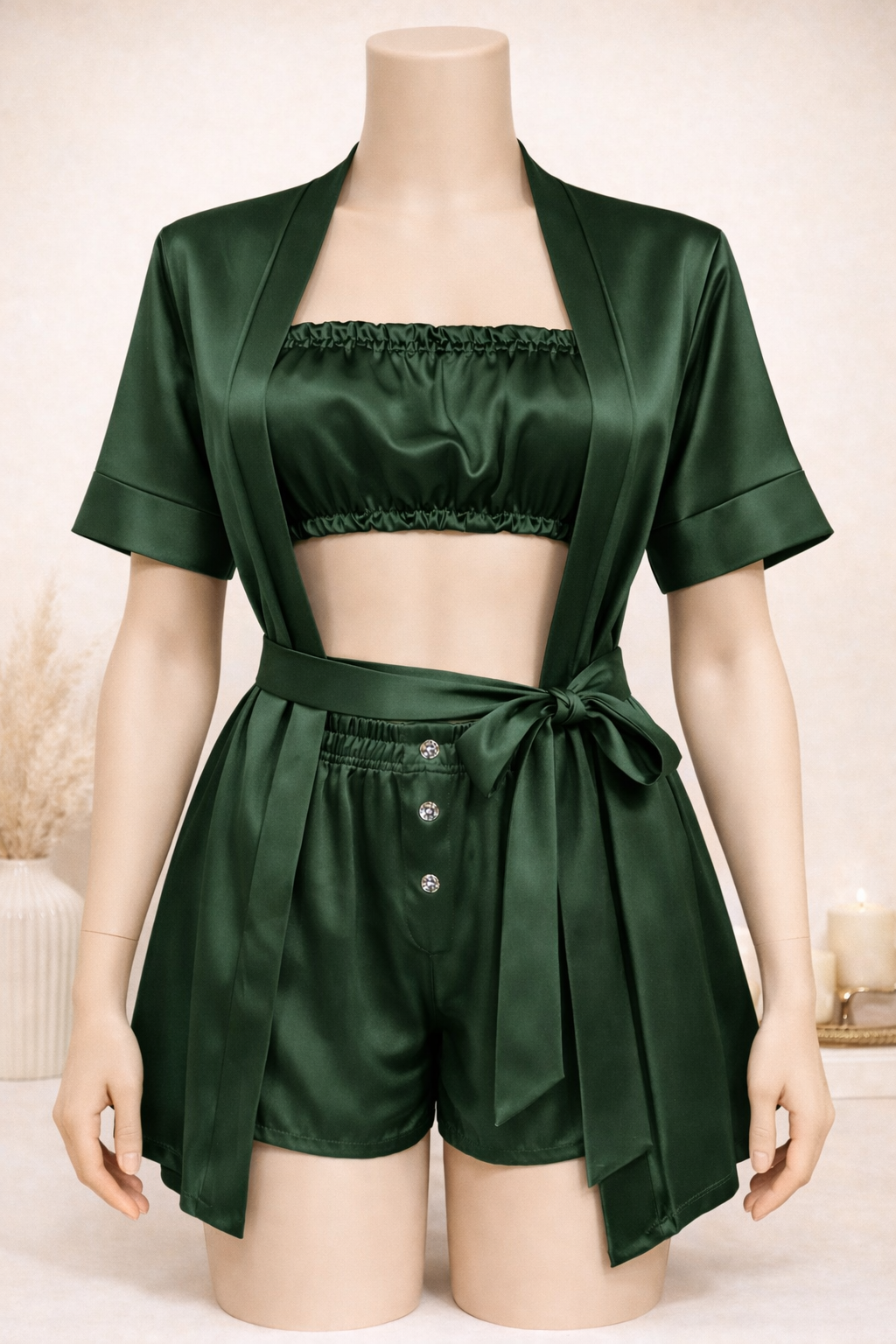 3Pcs Satin Set