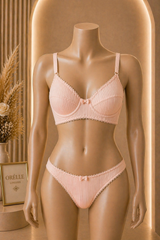 Ribbed Bra Set - غير مبطن