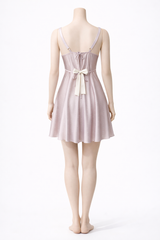 Dot Satin Mini Dress